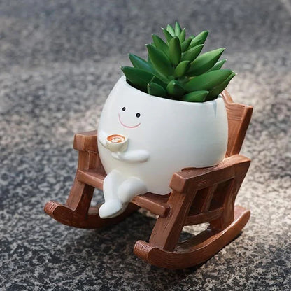 Rocking Chair Planter